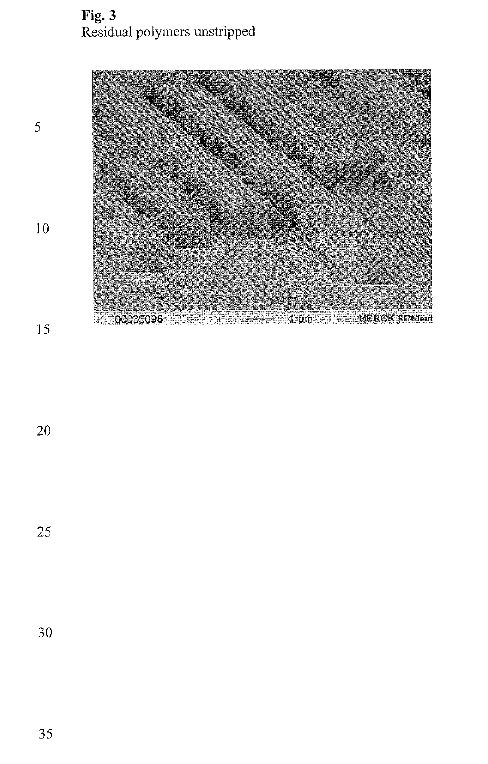 Composition for the removing of sidewall residues
