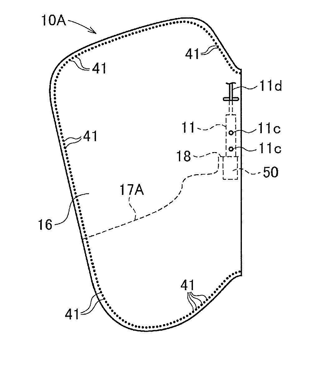 Side airbag device