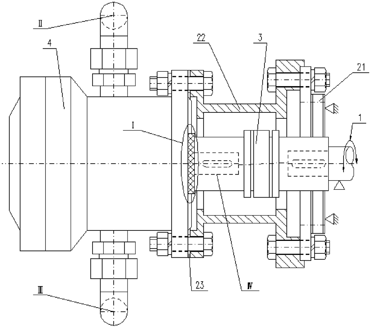 Power oil circulation supply device for thin oil lubrication system