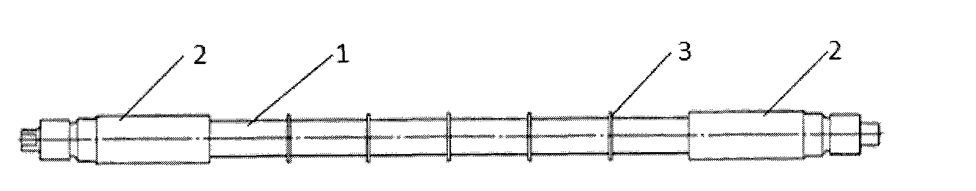 Transmission roller of solar coated furnace