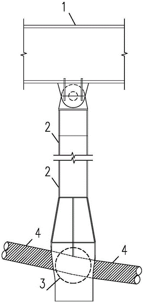 PE cable and cable clamp ball connecting performance test method