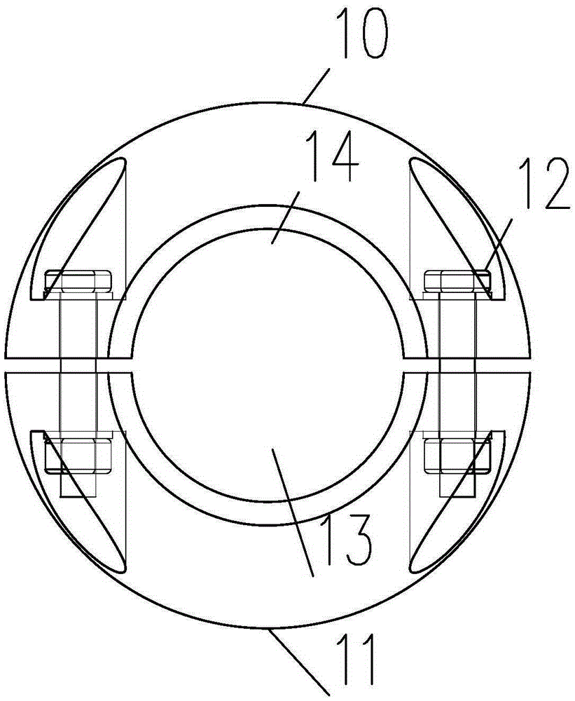 PE cable and cable clamp ball connecting performance test method