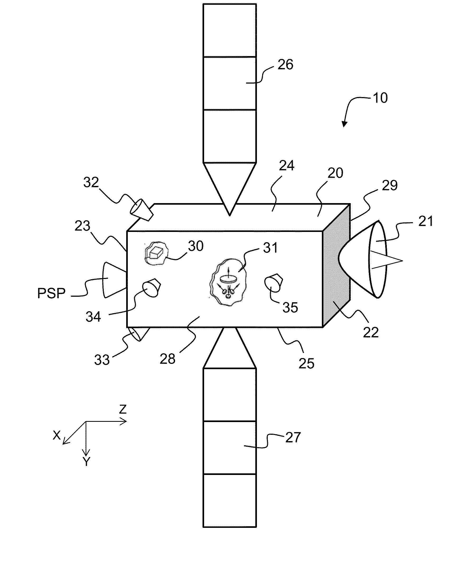 Propulsion system with four modules for satellite orbit control and attitude control