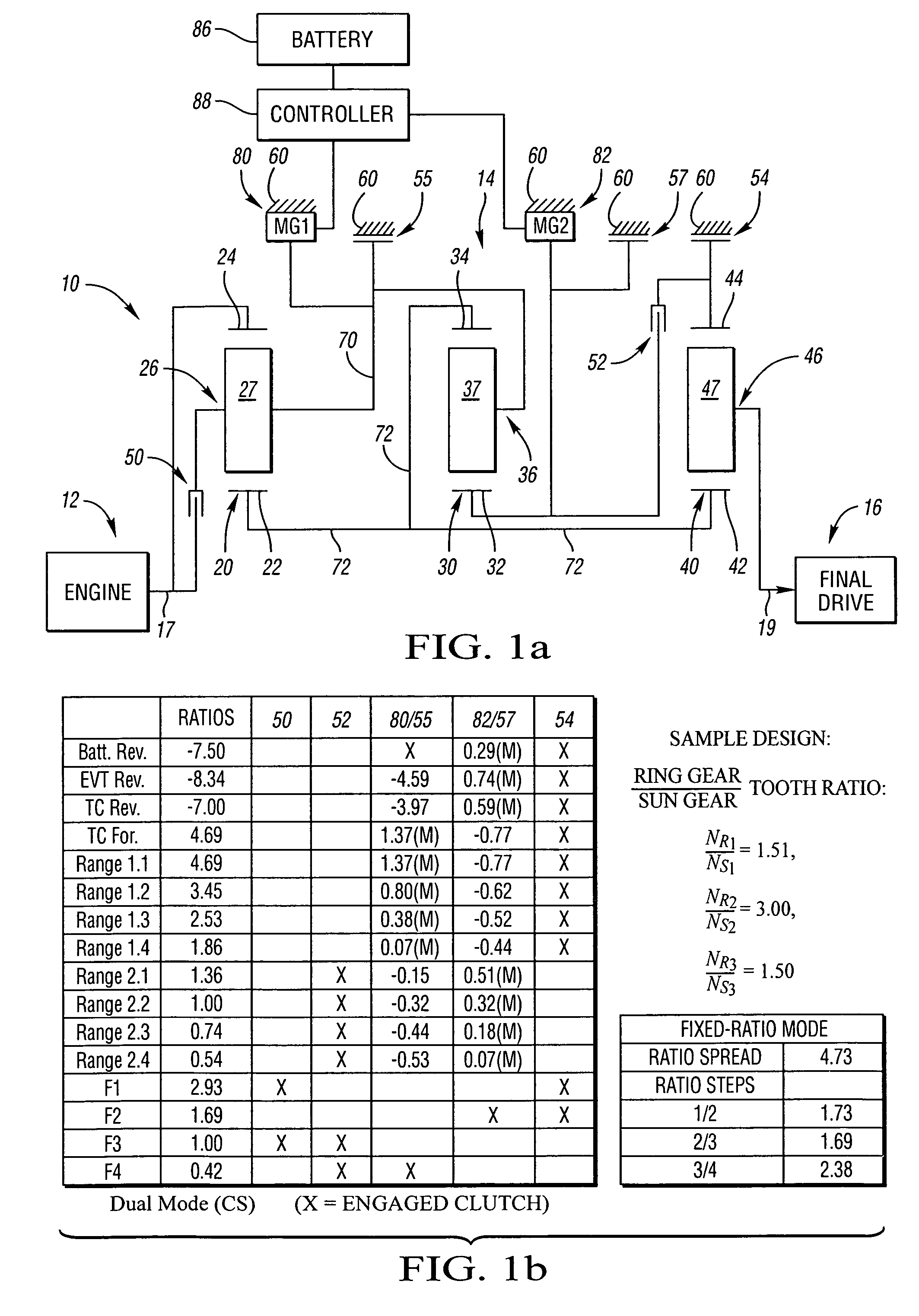 Electrically variable transmission having three interconnected planetary gear sets