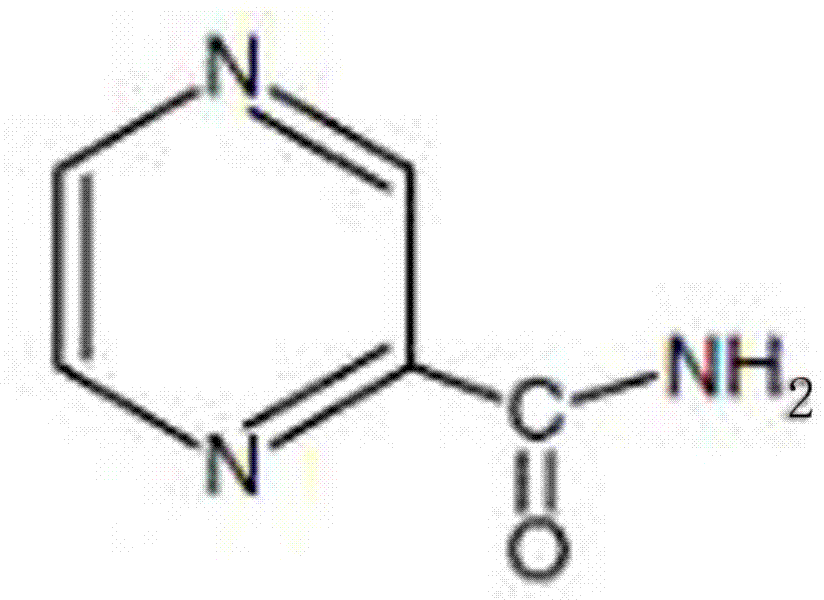 Small molecule inhibitor pyrazinamide of plant ethylene synthesis pathway and its application