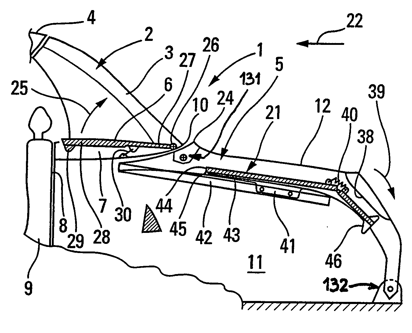 Rear parcel shelf system for a convertible vehicle with a hard folding roof