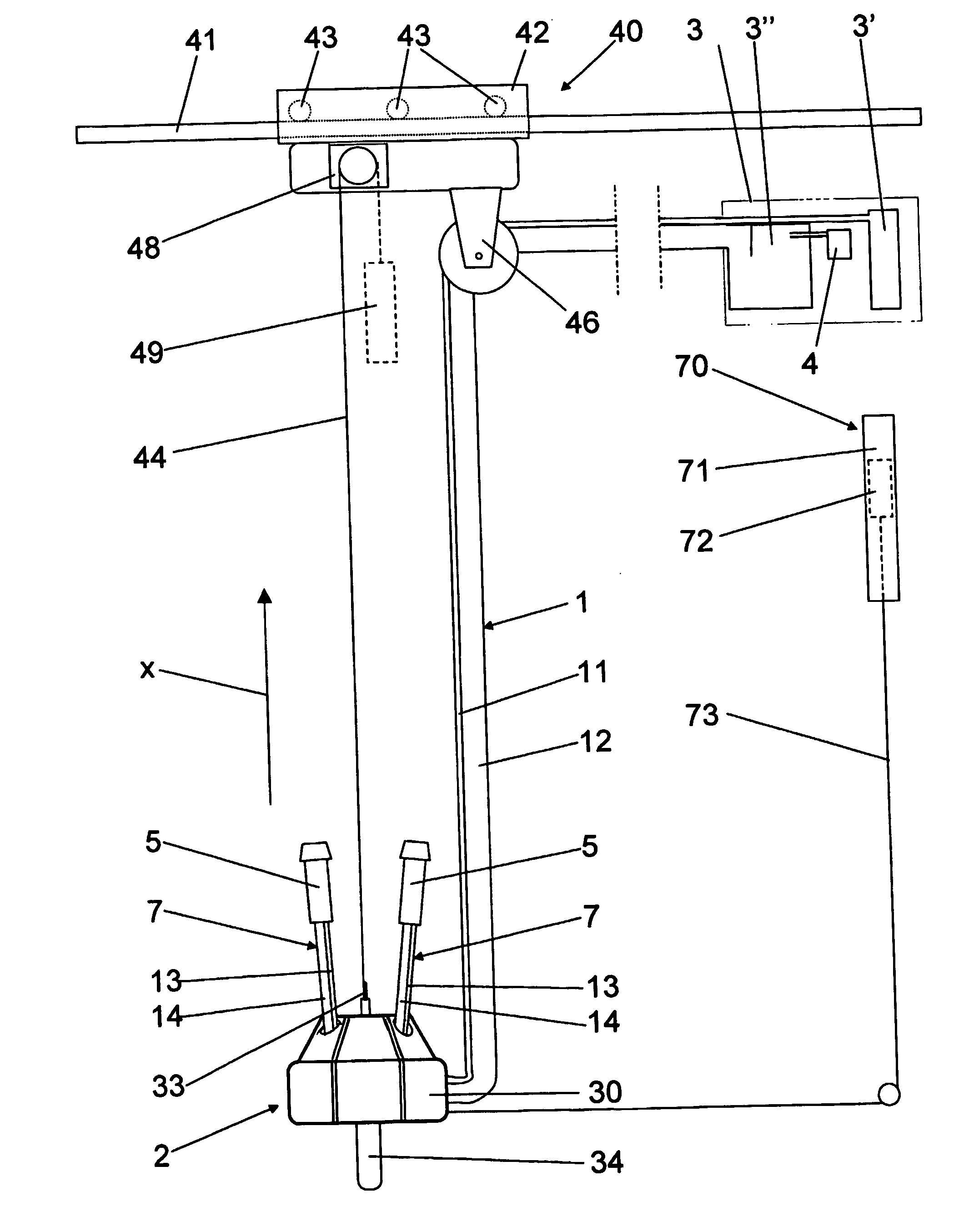 Device fo cleaning the teats of an animal and a milking stall including the device