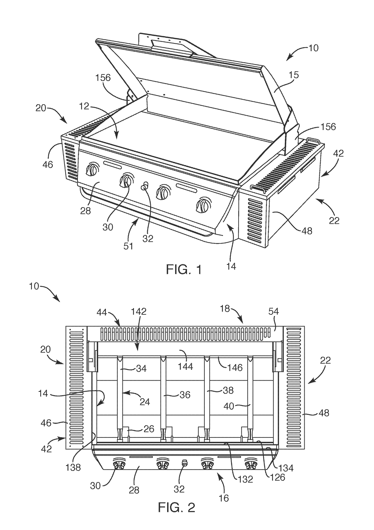 System, device and method for controlling convective heating of a griddle