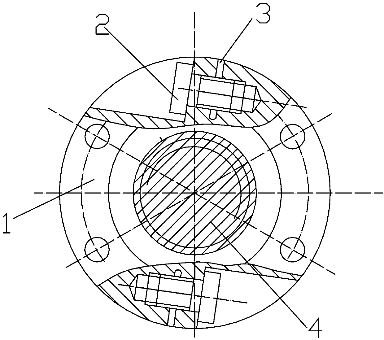 Device capable of eliminating gap between screw and nut