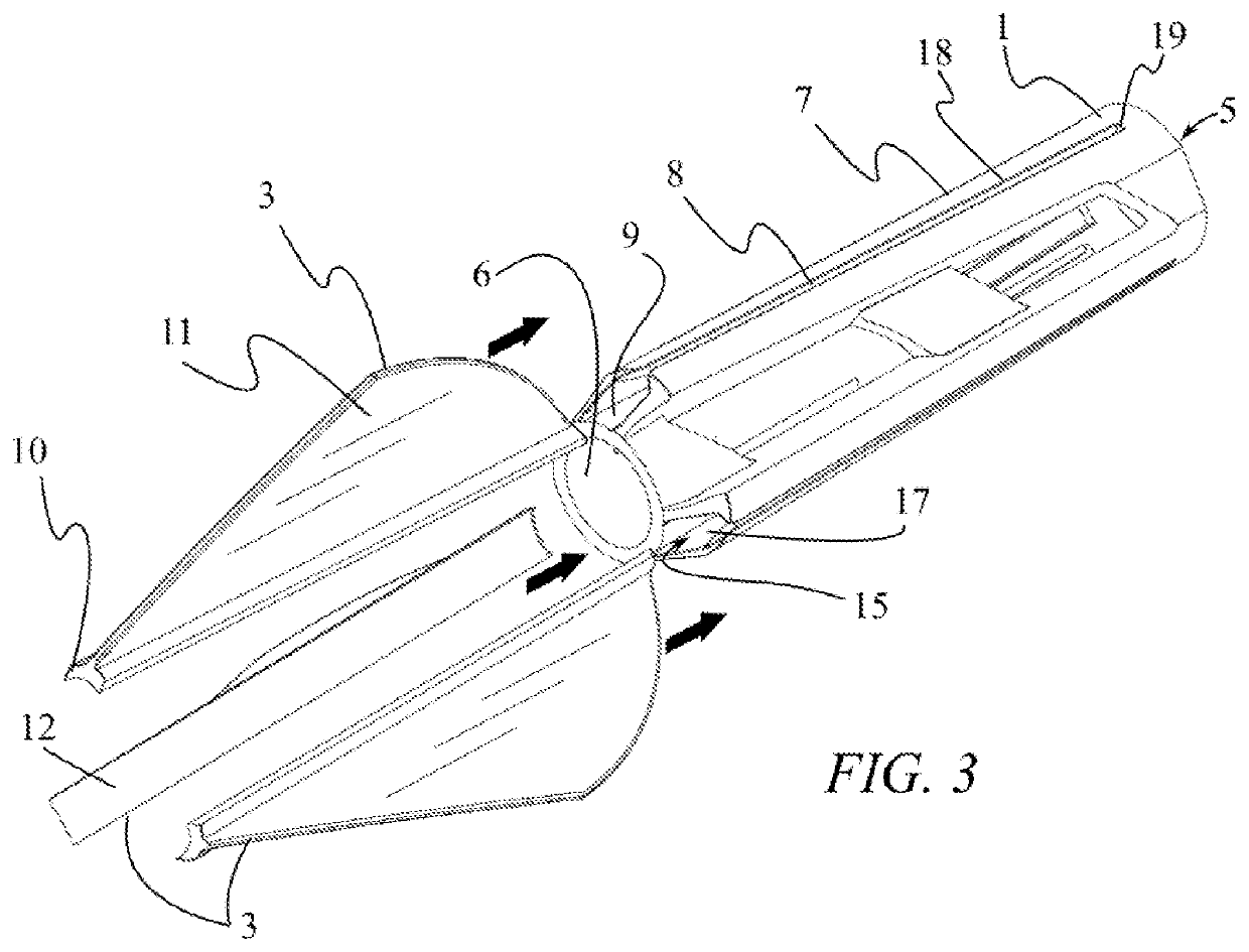 Arrow Fletching Apparatus with Tapered Body
