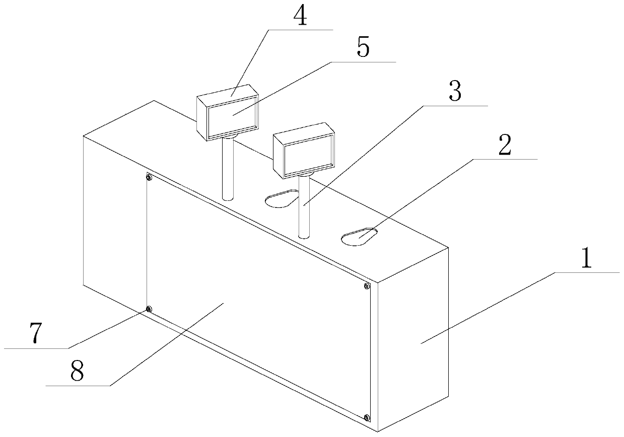 Quick temperature measurement and safety check human body channel