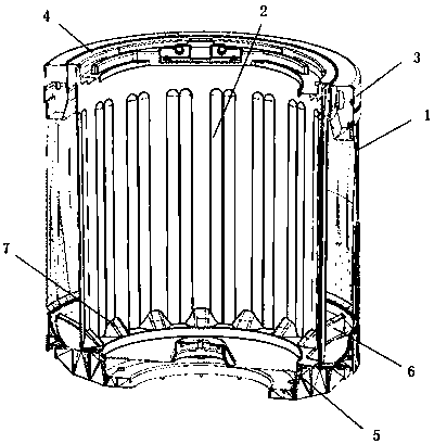 Detachable washing-machine inner-barrel dewatering structure and washing-machine inner barrel