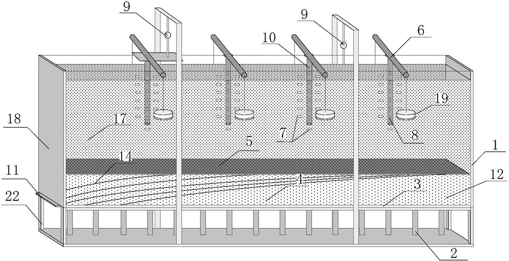 Mining area surface subsidence singe pile static load model test device and test method