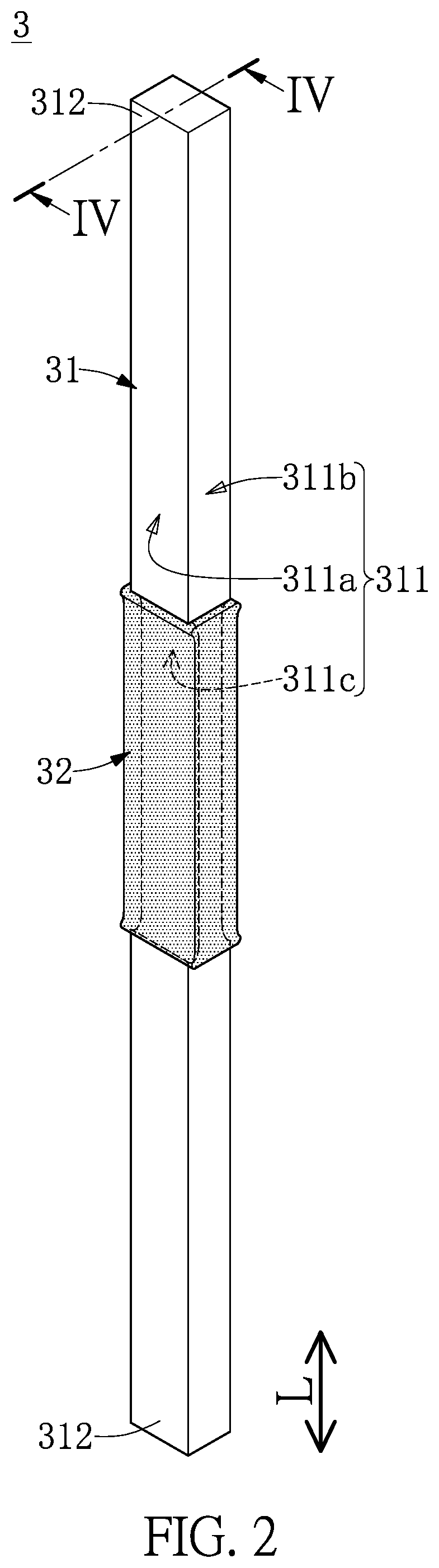 Probe card device and neck-like probe thereof