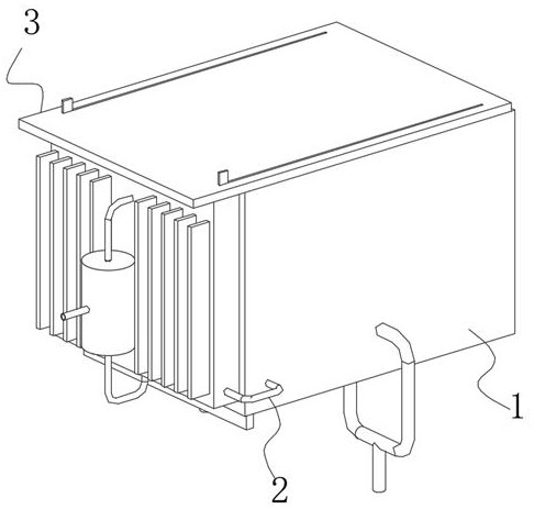 A heat treatment quenching device for plates