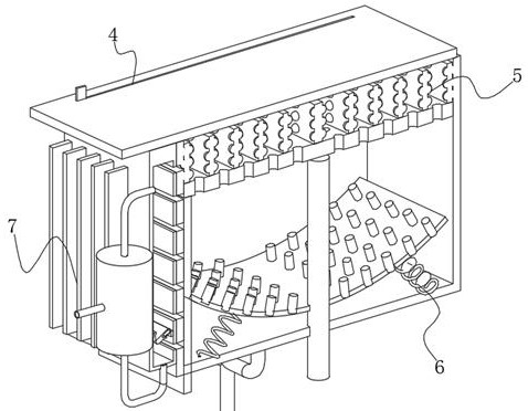 A heat treatment quenching device for plates