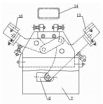 Skid positioning and clamping device of roller bed conveyor