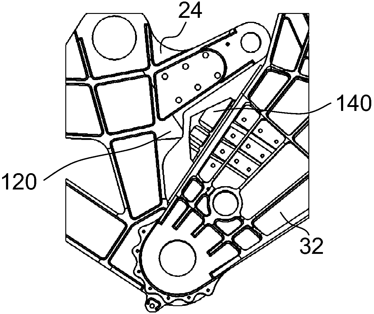 Detent device, moving mechanism and aircraft