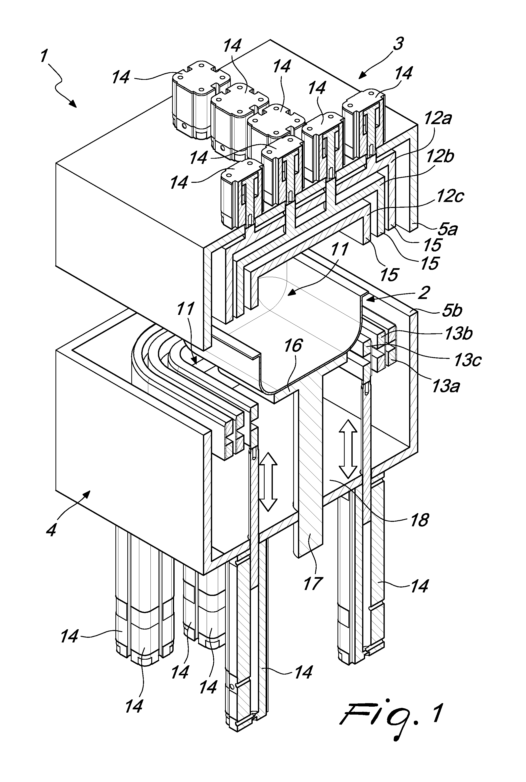 Device for vacuum packaging, particularly of food products