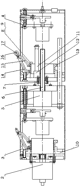 Fixed step length telescopic automatic walking mechanism