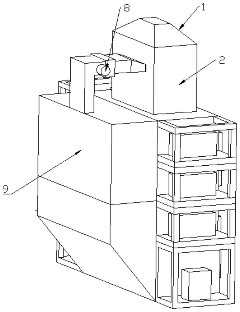 Four-stage dry-wet double dust removal environment-friendly lime slaking device