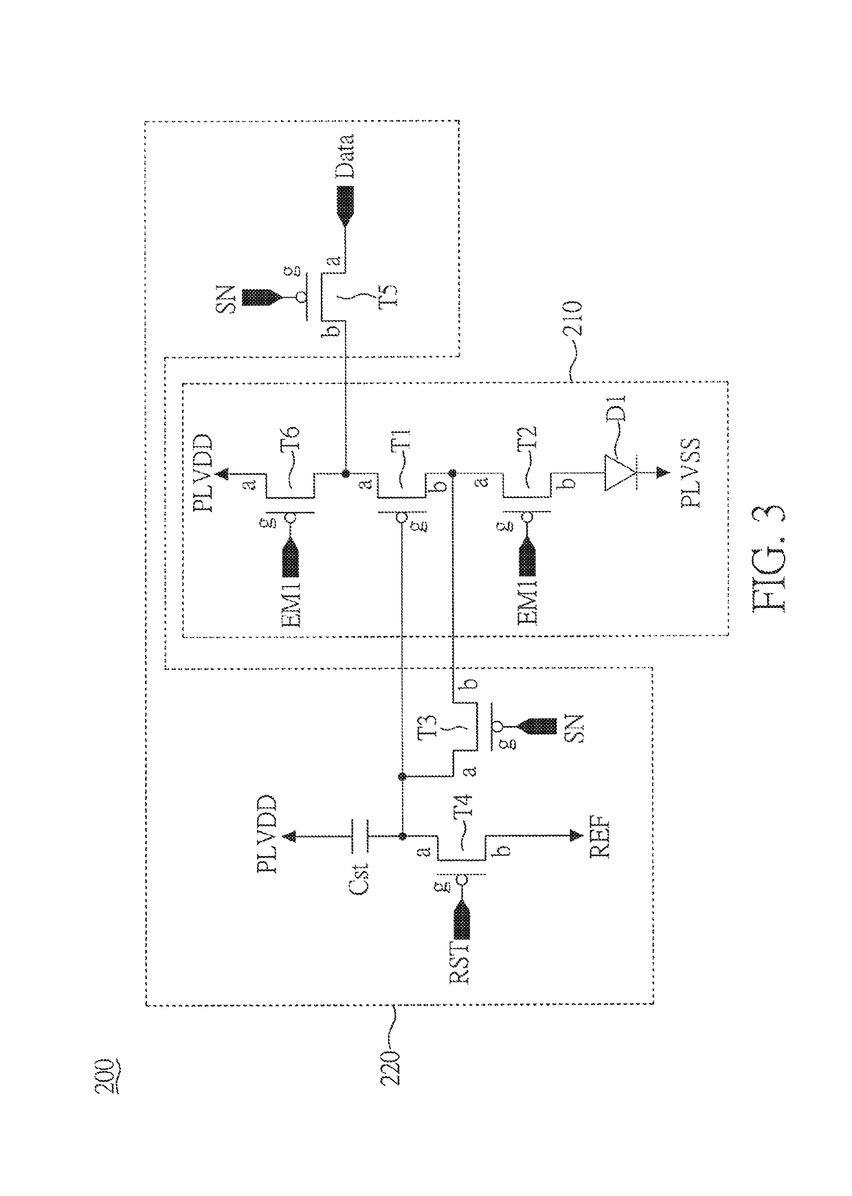 Driving circuit of active-matrix organic light-emitting diode with hybrid transistors