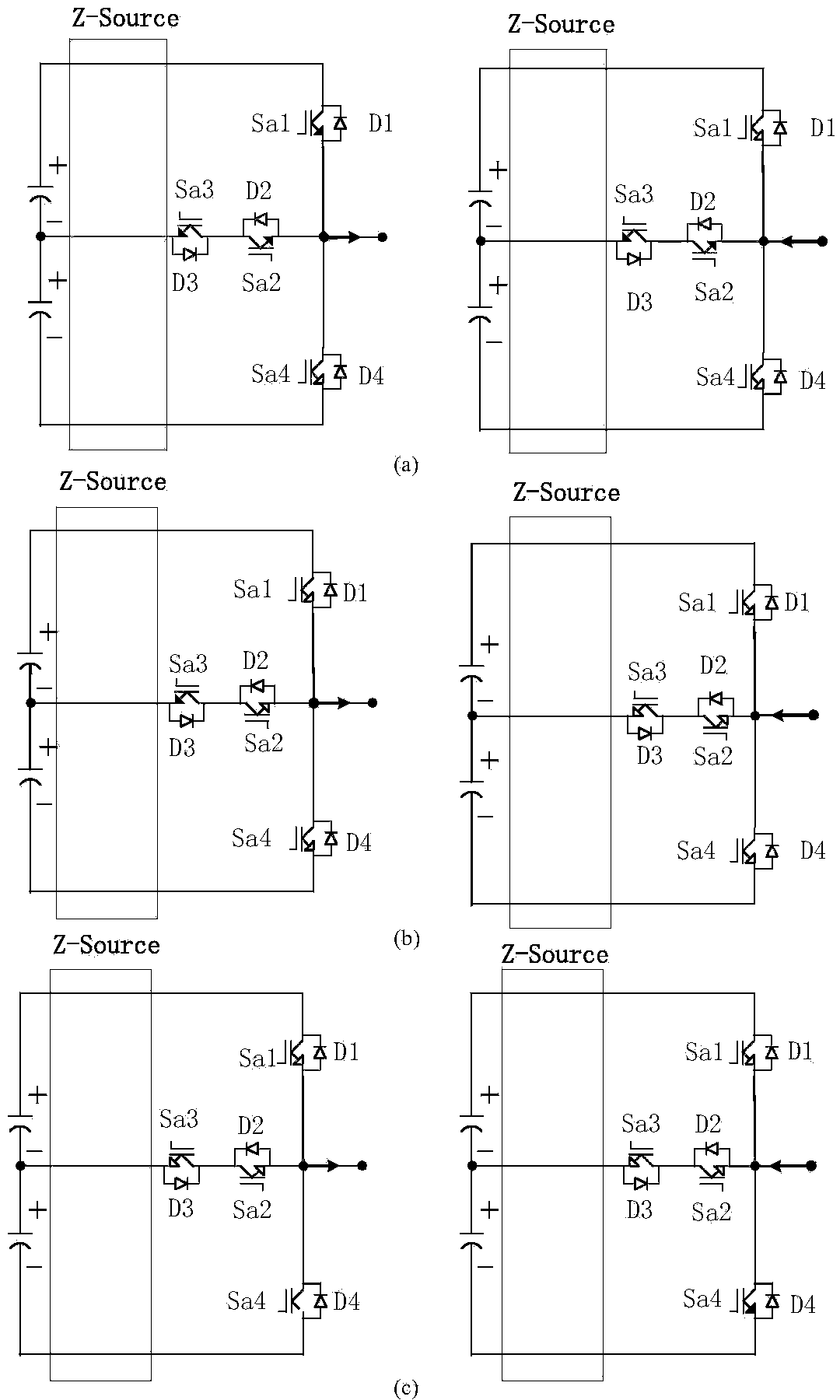 Z-source three-level T-type inverter and neutral-point balance control method thereof