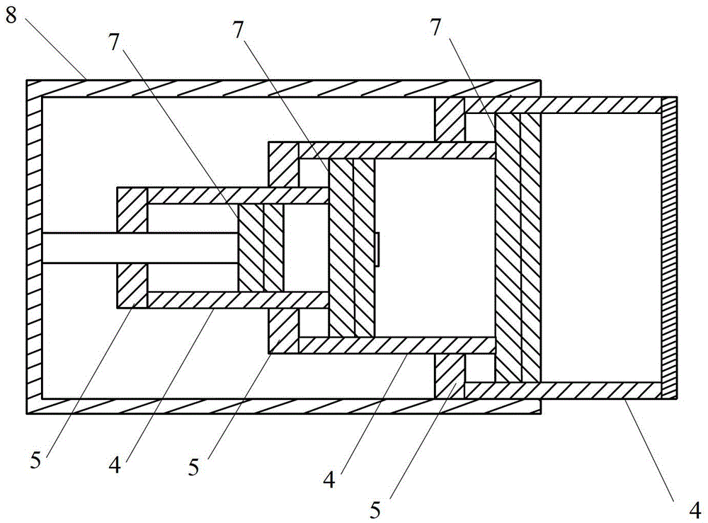 A three-stage buffer suitable for step-by-step control of buffer sequence