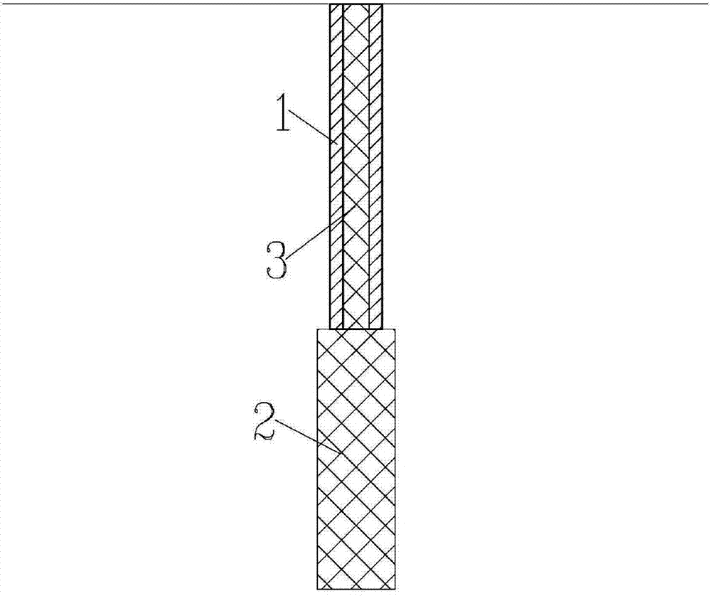 Remedying and reinforcing method for precast hollow driven piles