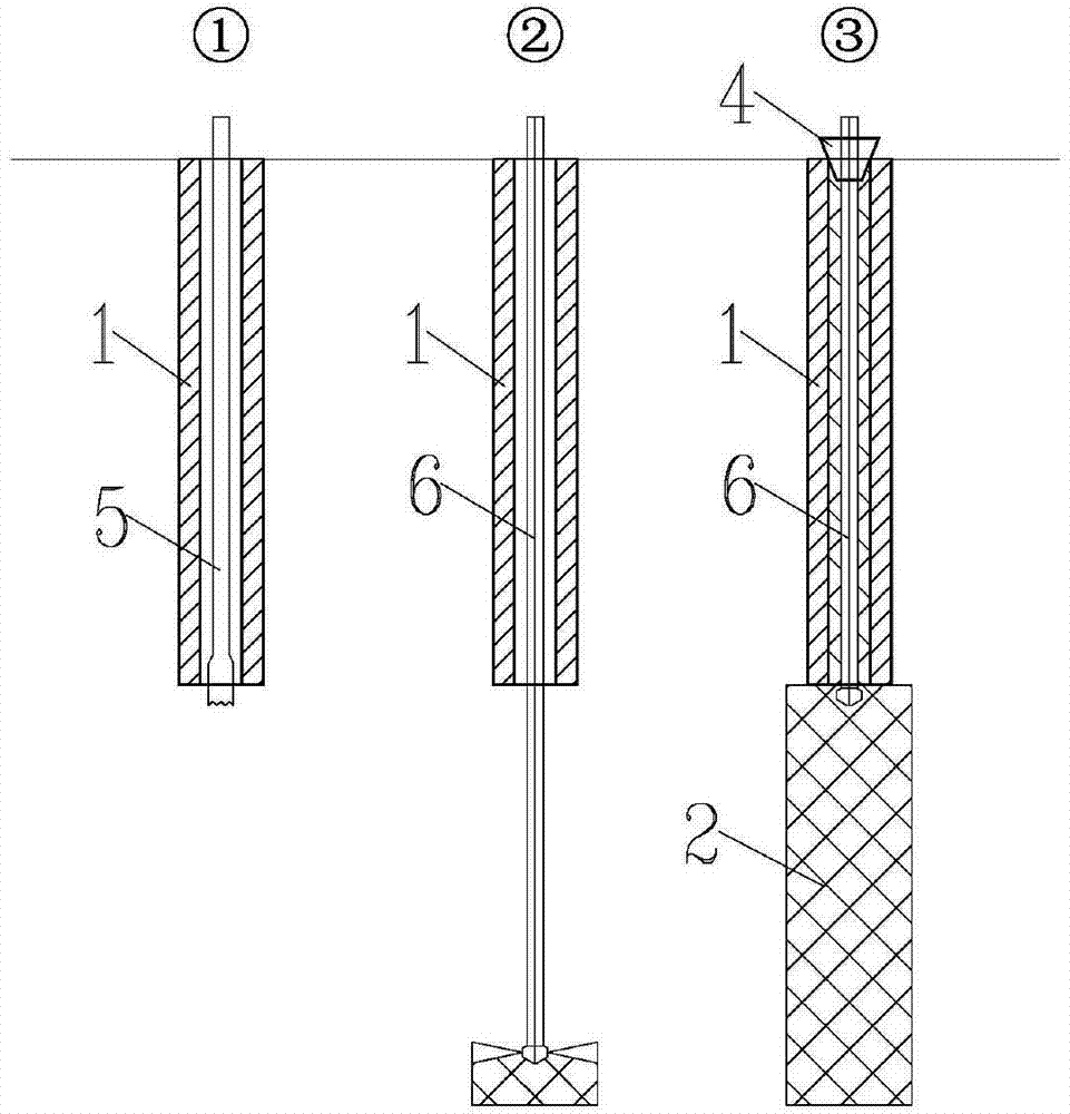 Remedying and reinforcing method for precast hollow driven piles