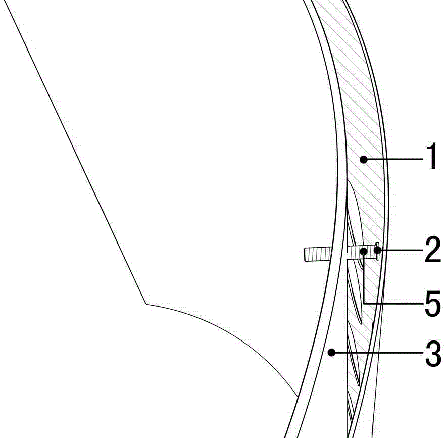 Acrylic mounting structure on the back of the carved aluminum plate