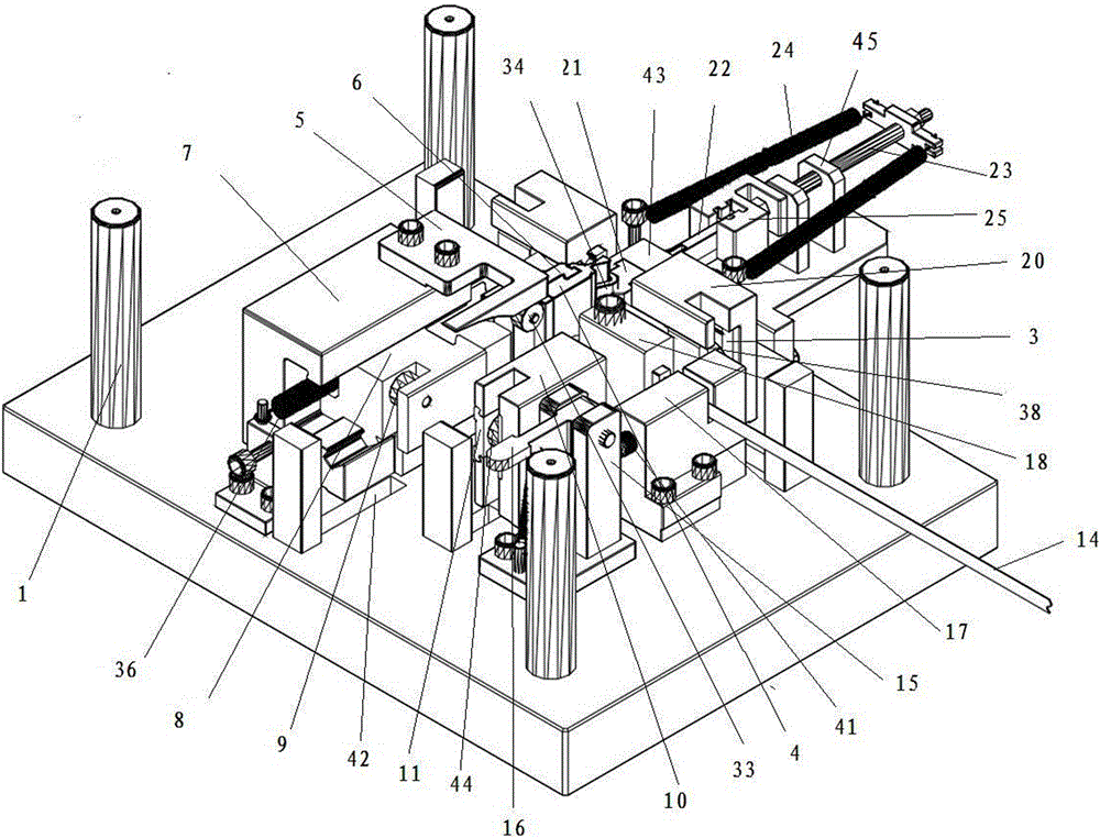 Combination Die for Stamping and Forming Lath-shaped Multi-curved Elastic Parts