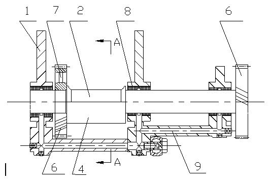 In-line arrangement four-cylinder diesel engine balance mechanism