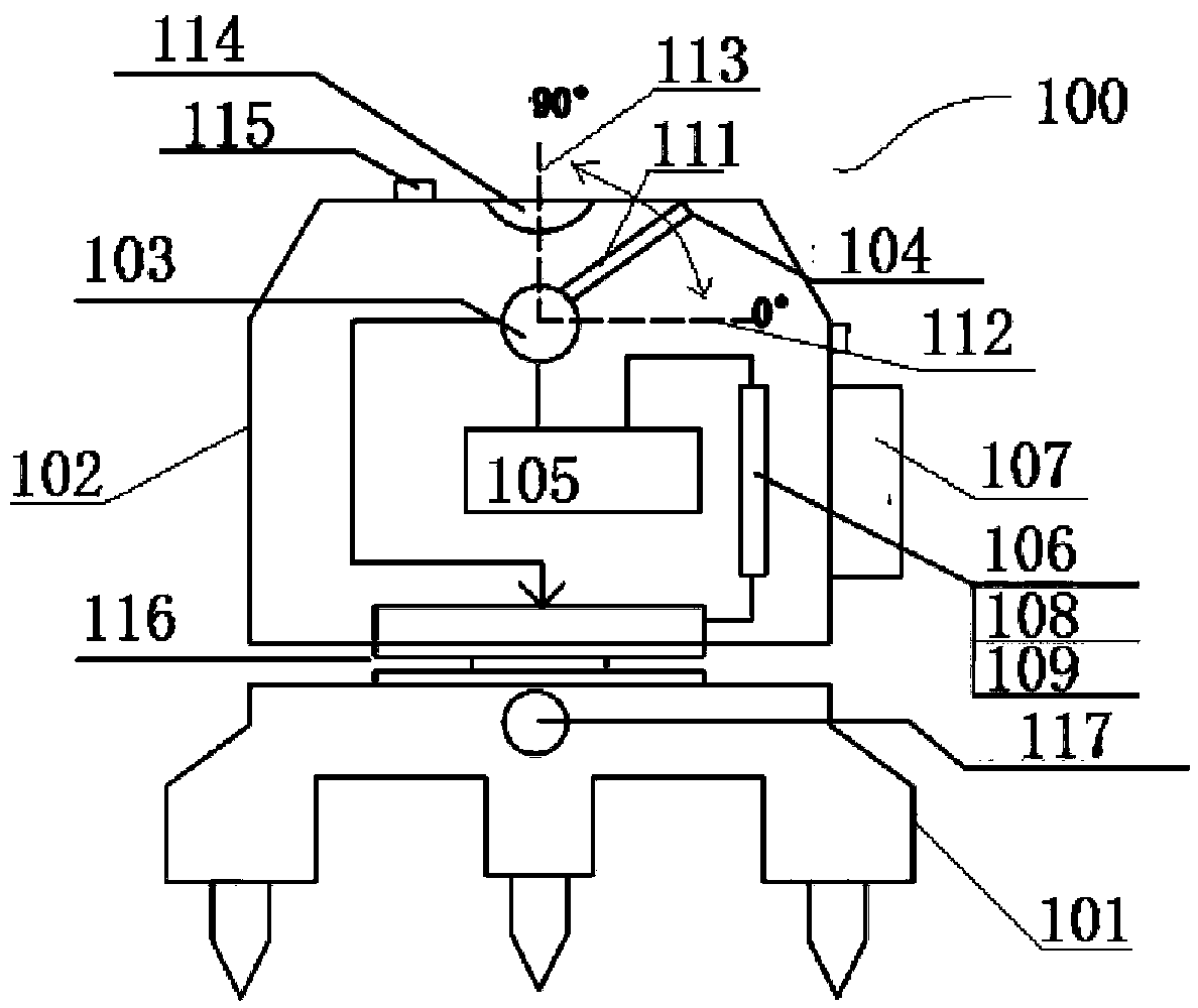 Automatic roof levelness measuring device