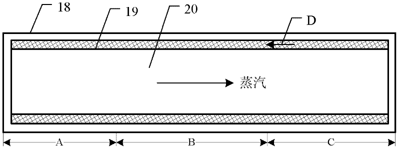 Coal power plant controllable type heat pipe flue gas waste heat recovery system and method