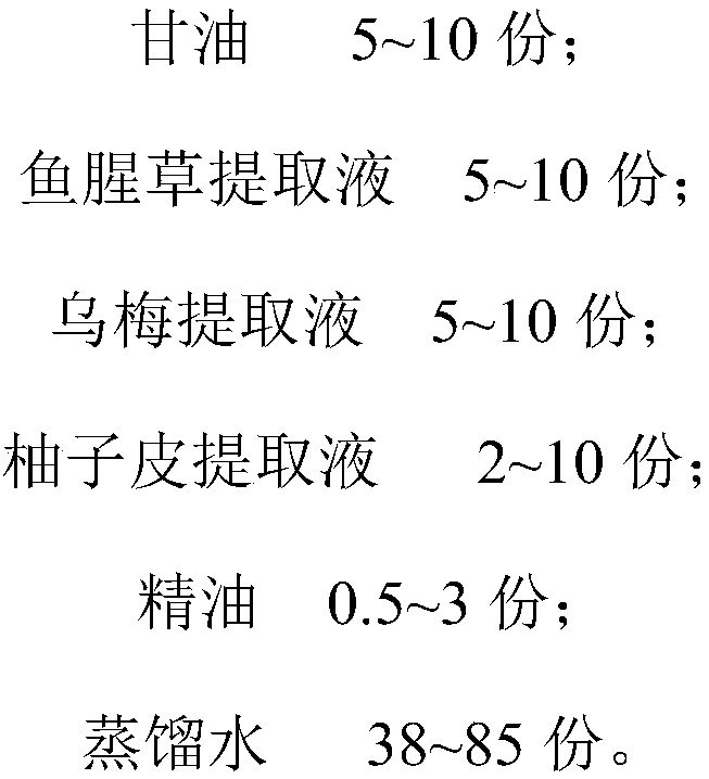 Antibacterial fen-flavor hand sanitizer and preparation method thereof