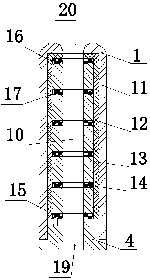 Sectional heating device for non-combustion cigarettes