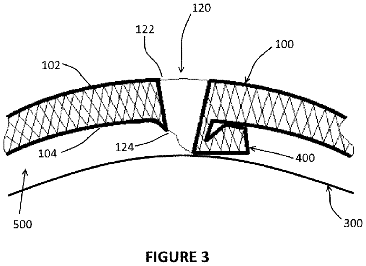 Perforated polymeric sheet with underlying spacers