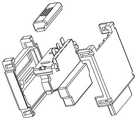 High-speed connector module with key structure