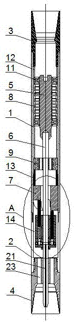 High-frequency water jet turbine drilling tool