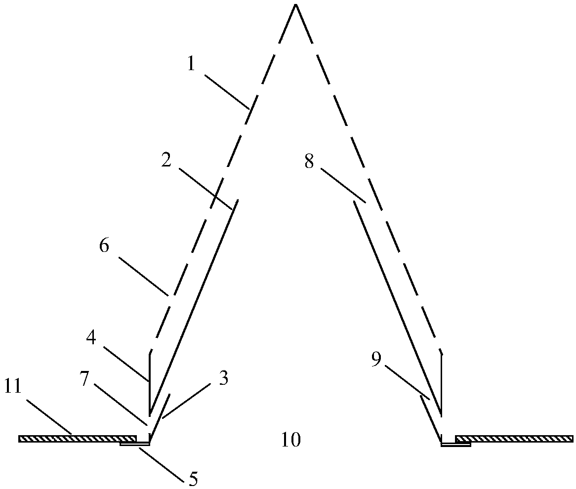 Conical extraction element with double flow channels and flow-through extraction method