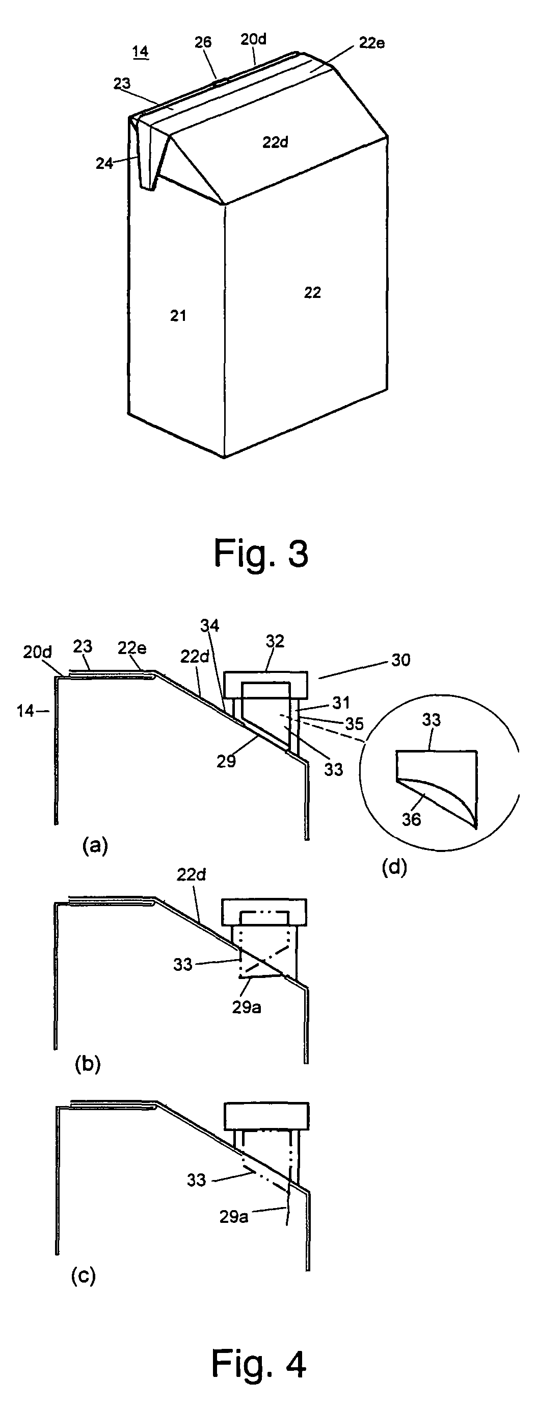 Packaging container, and pouring plug fitted thereto
