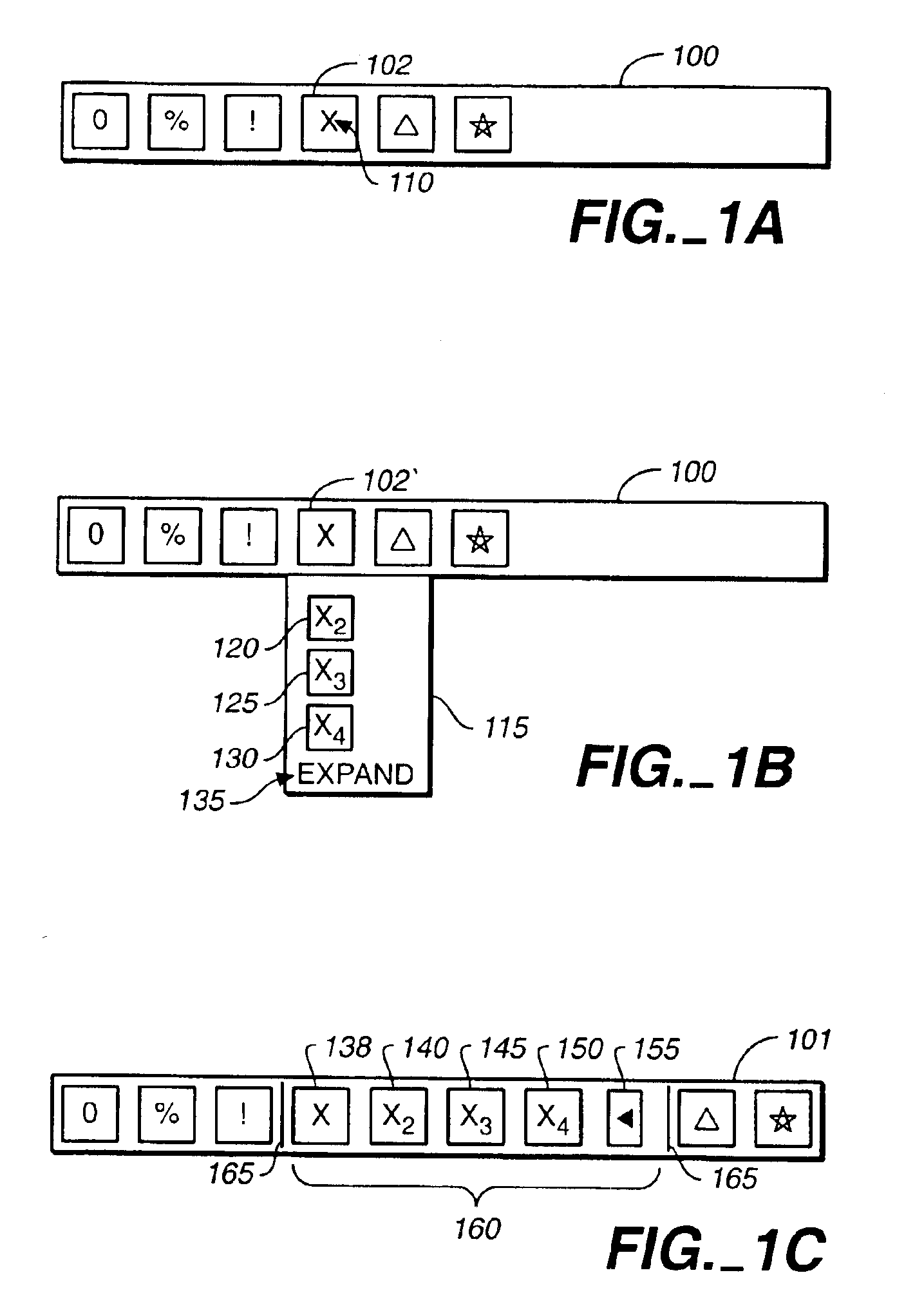 Method and apparatus for expanding and contracting graphical function displays