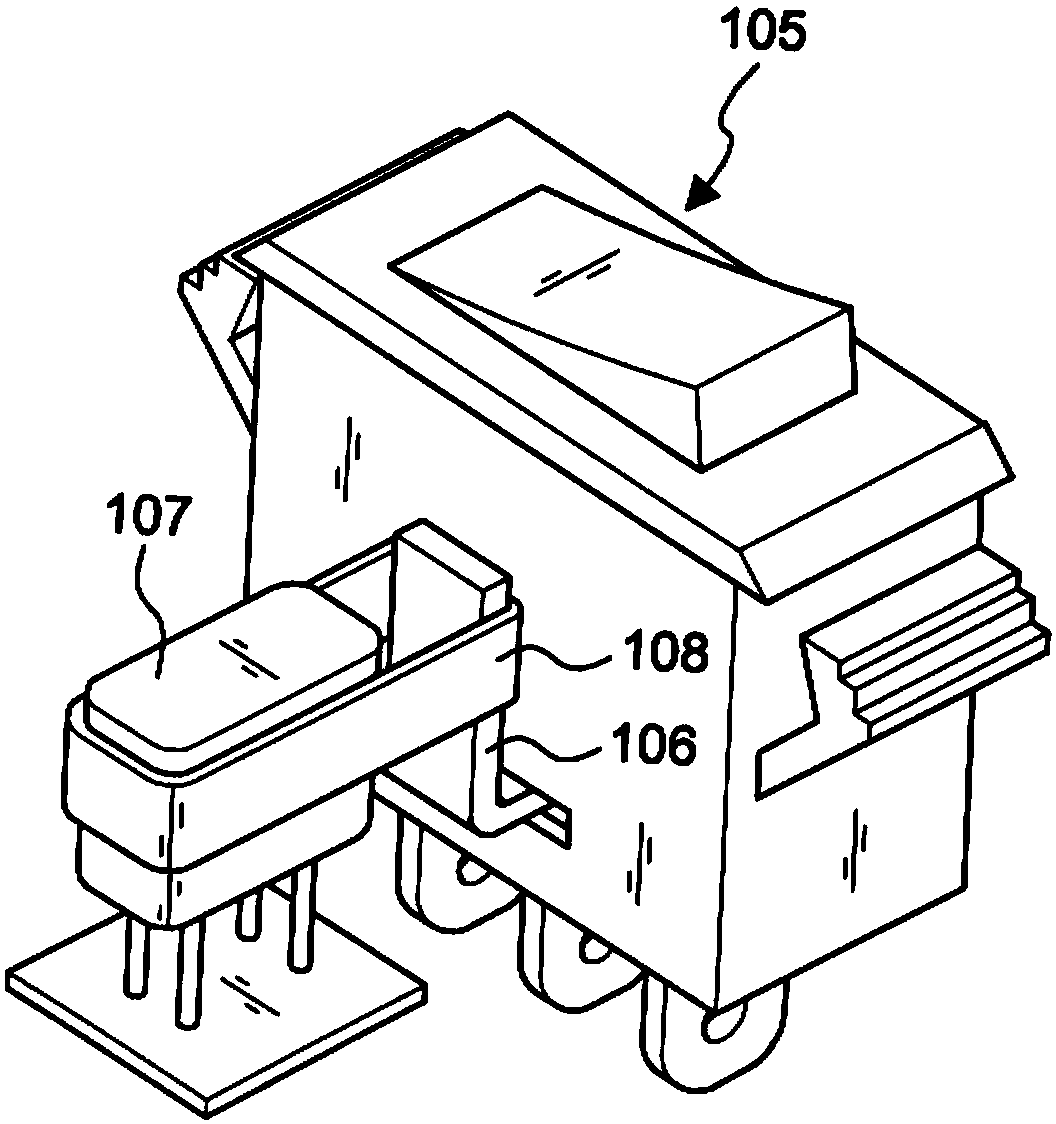 Deviation surge absorbing structure built in contact switch