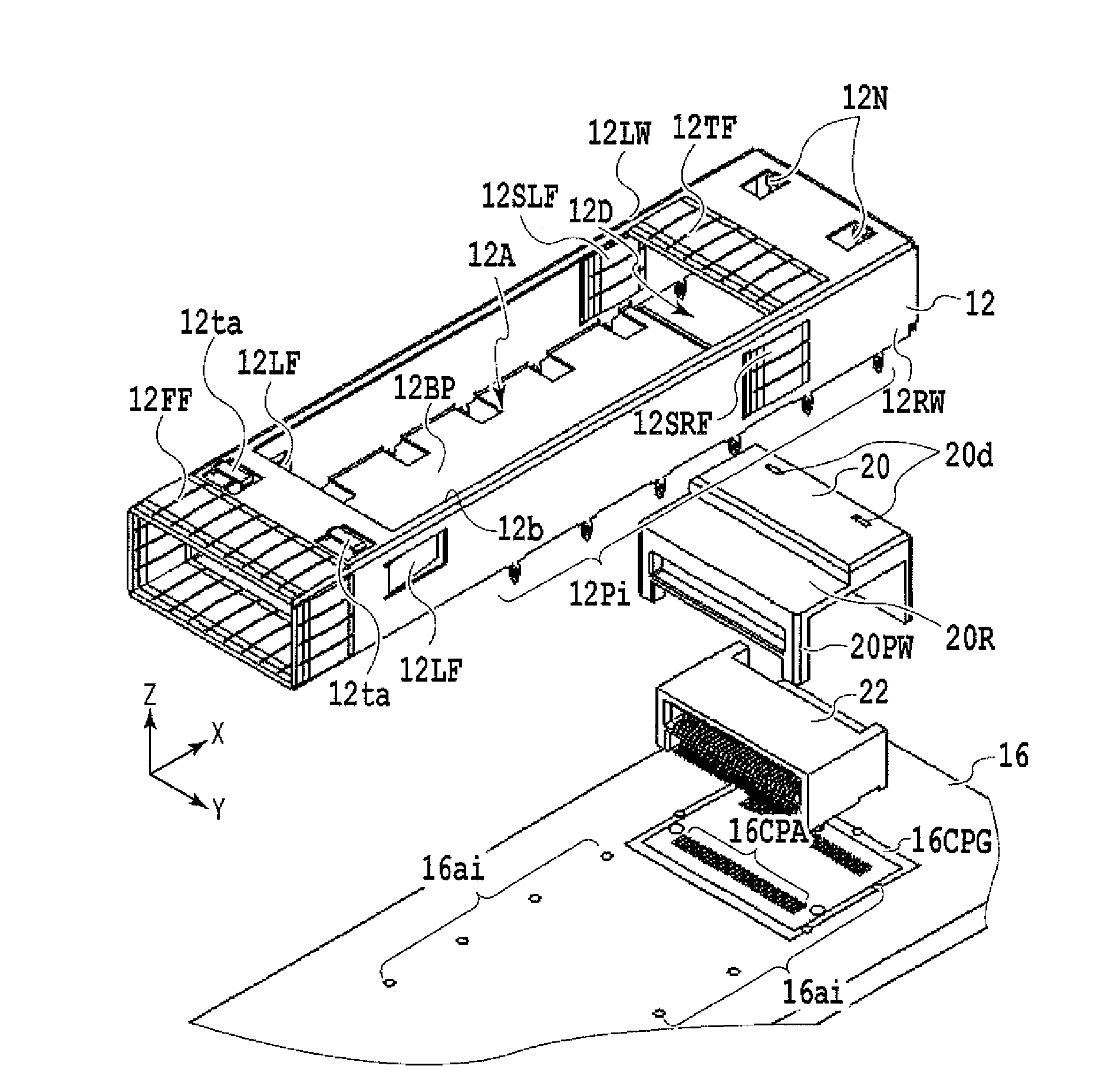 Receptacle cage, receptacle assembly, and transceiver module assembly