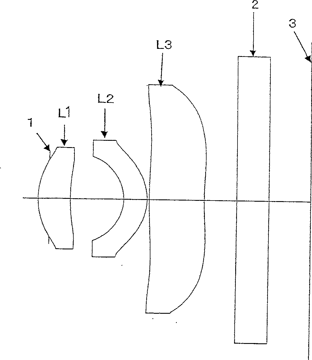 Aspherical surface camera lens