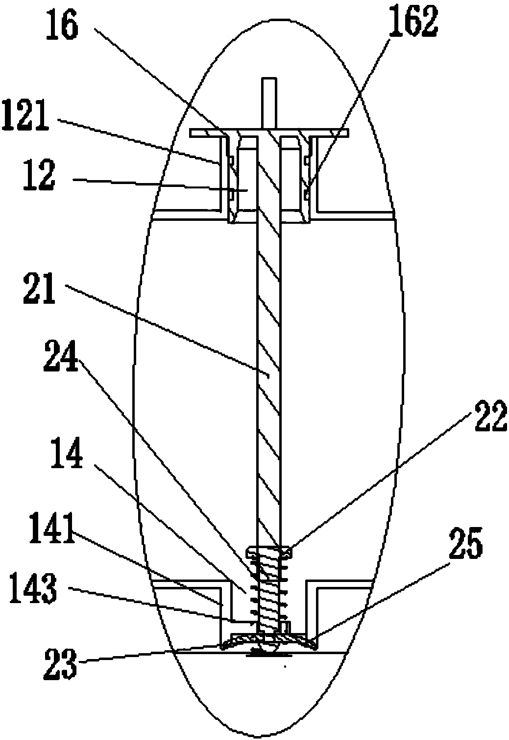 Water level adjusting mechanism and hanging ironing machine