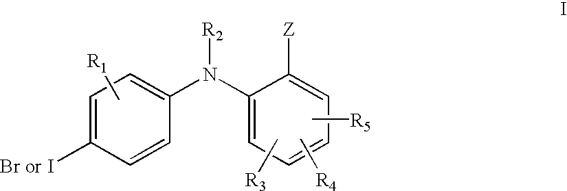 2-(4-bromo or 4-iodo phenylamino) benzoic acid derivatives