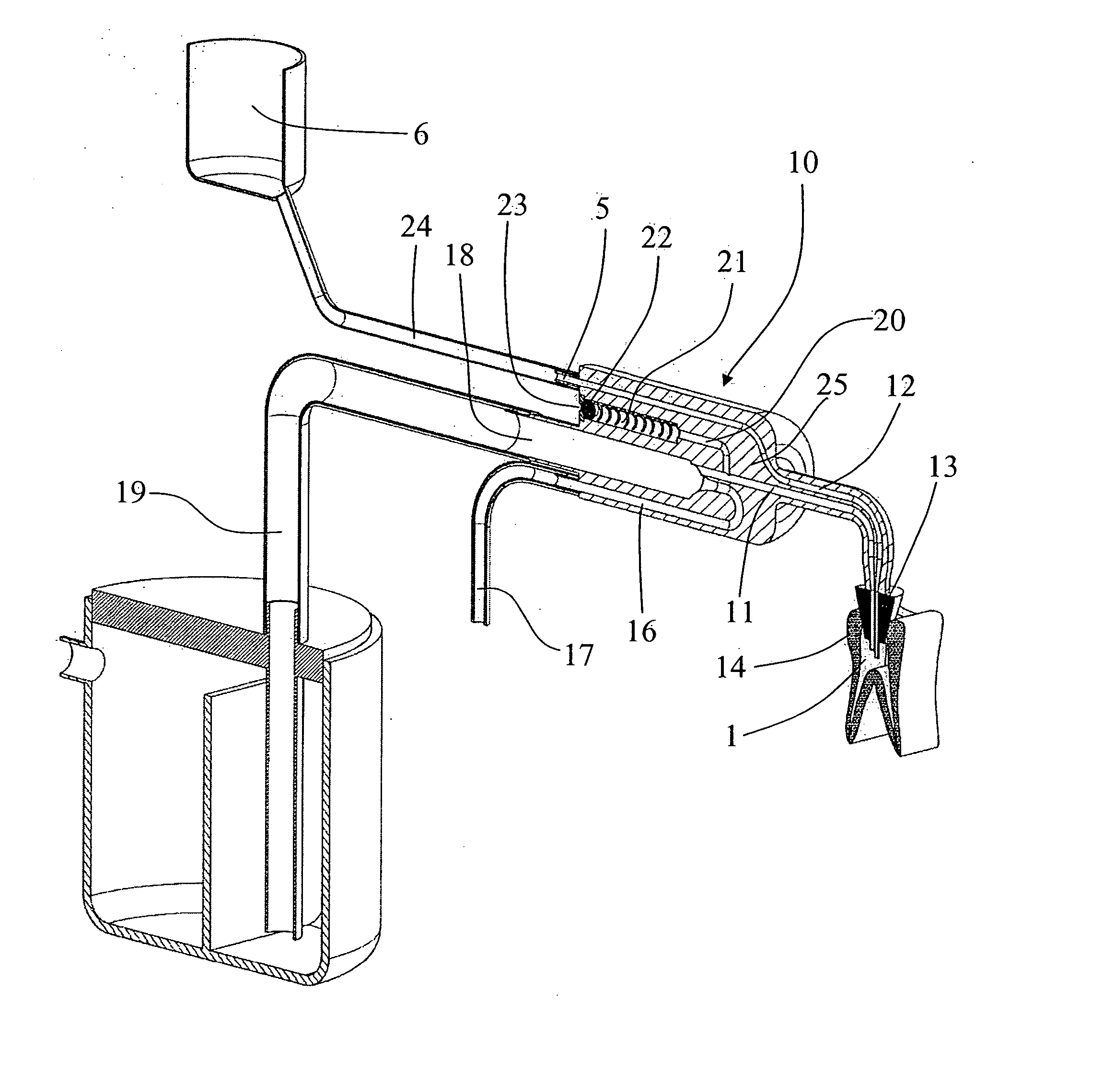 Simplified Cleaning And Filling Device