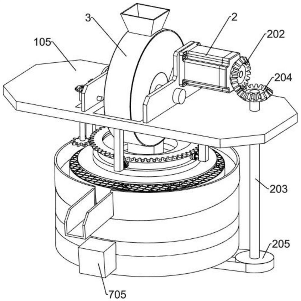 A device for removing green skin of walnut processing